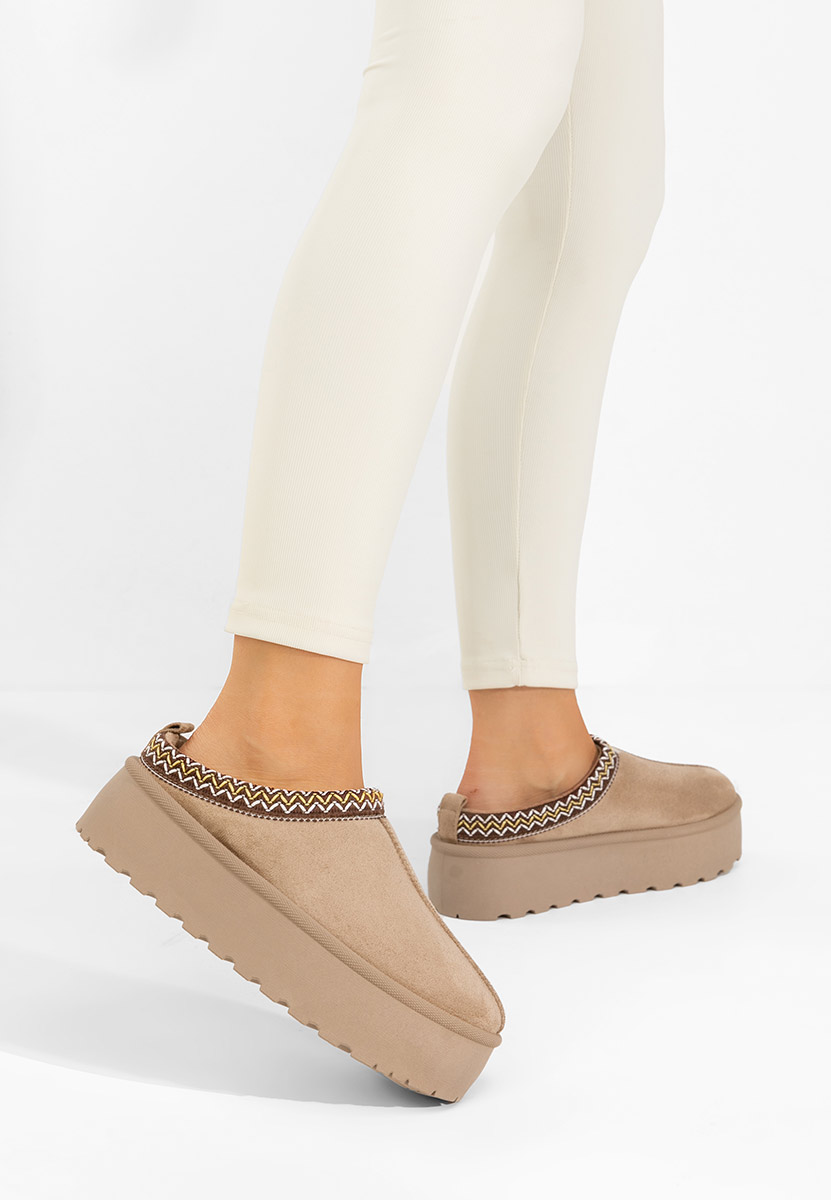 Esmie khaki női papucs