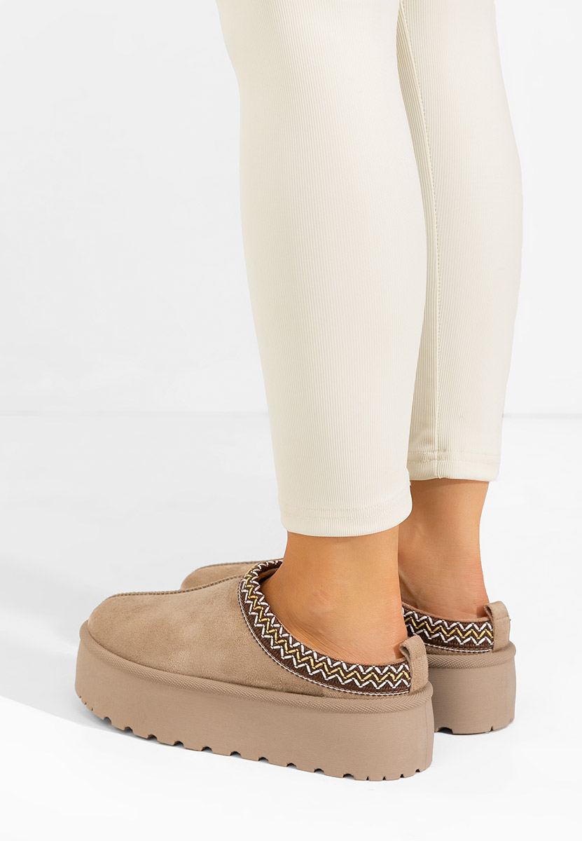 Esmie khaki női papucs