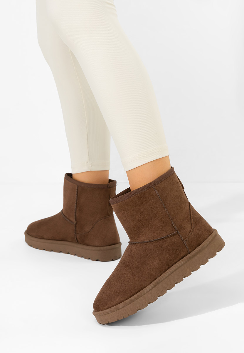 Patty barna női téli bokacsizma