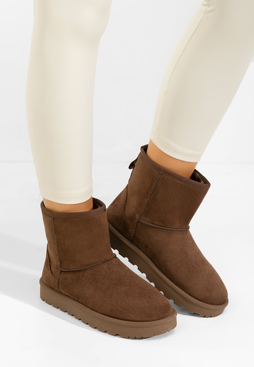 Patty barna női téli bokacsizma