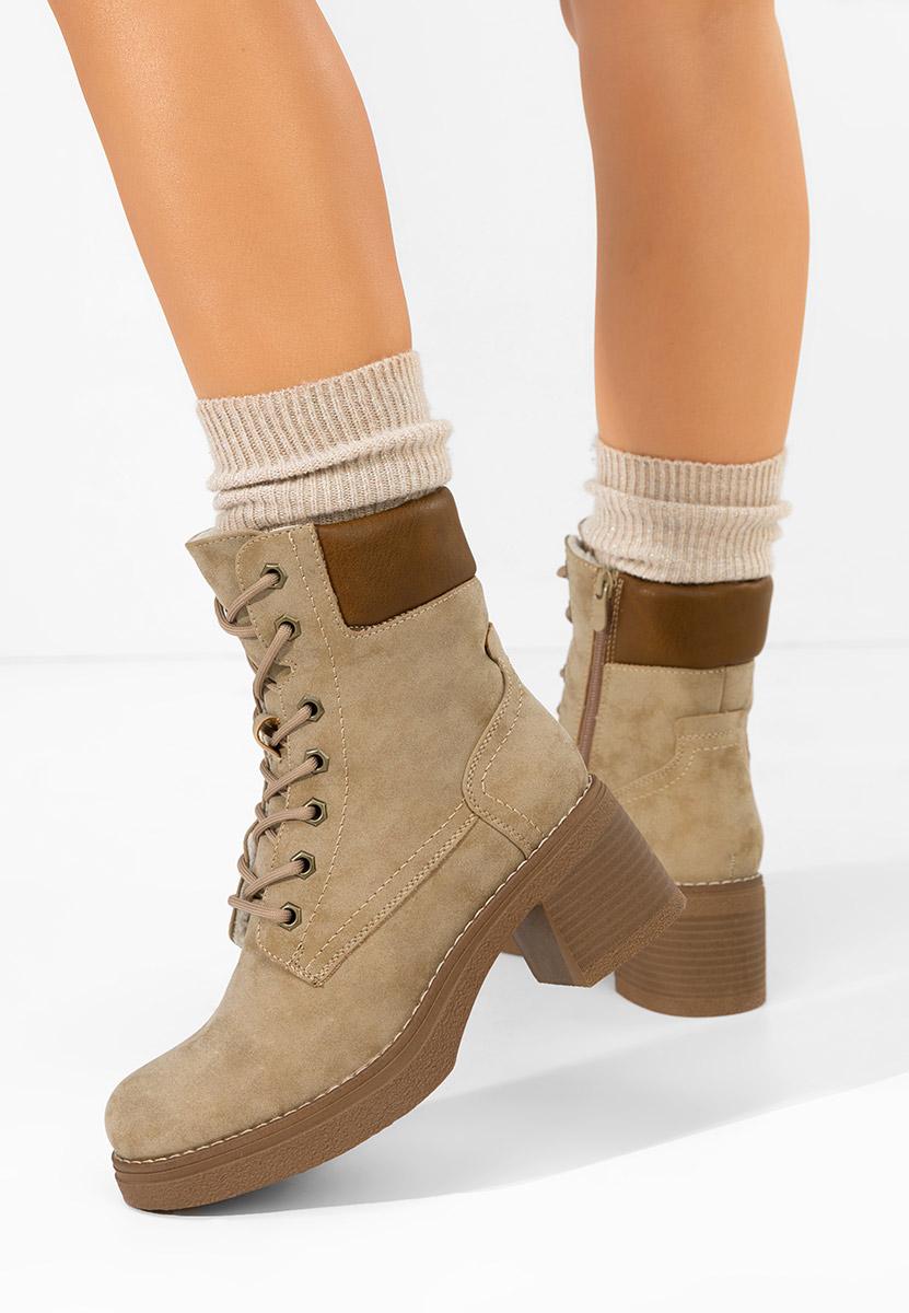 Celoria khaki női bokacsizma