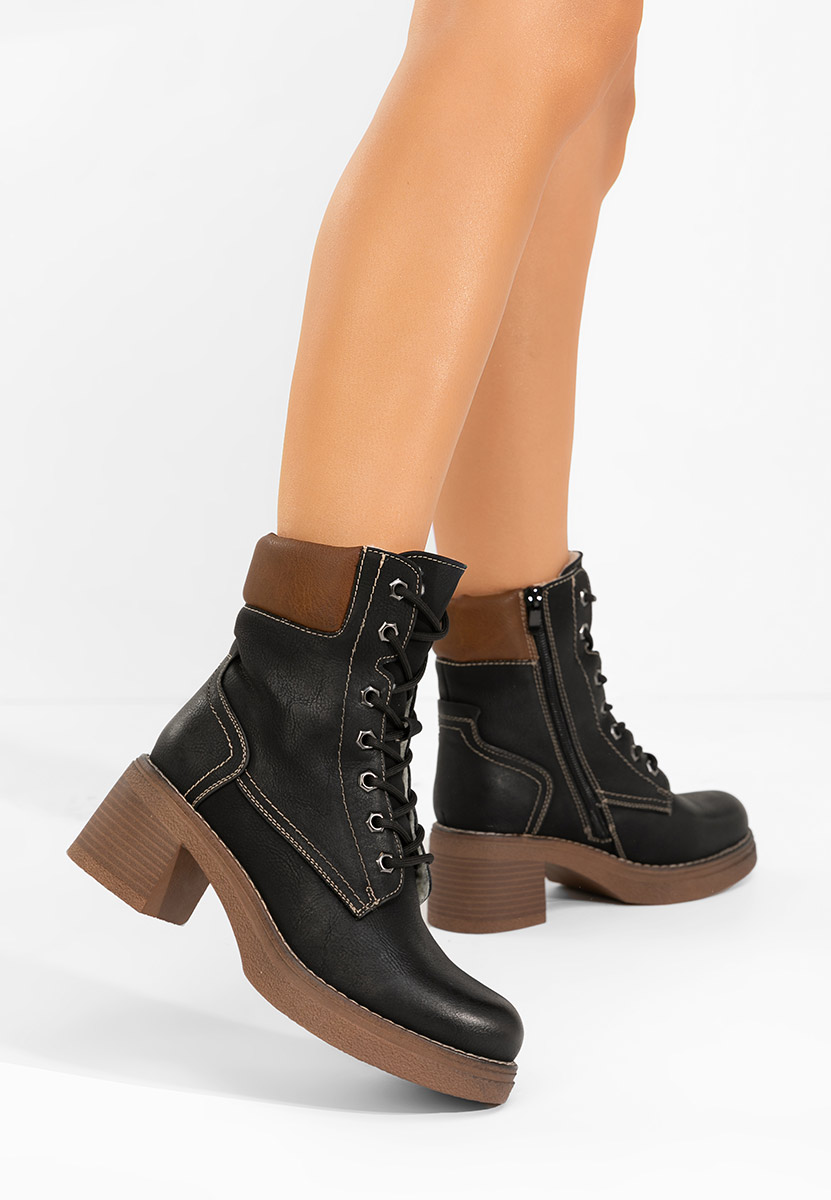 Celoria fekete női bokacsizma