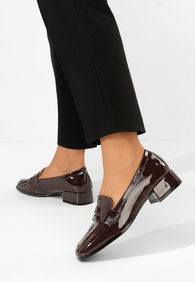 Kirada barna női loafer cipő