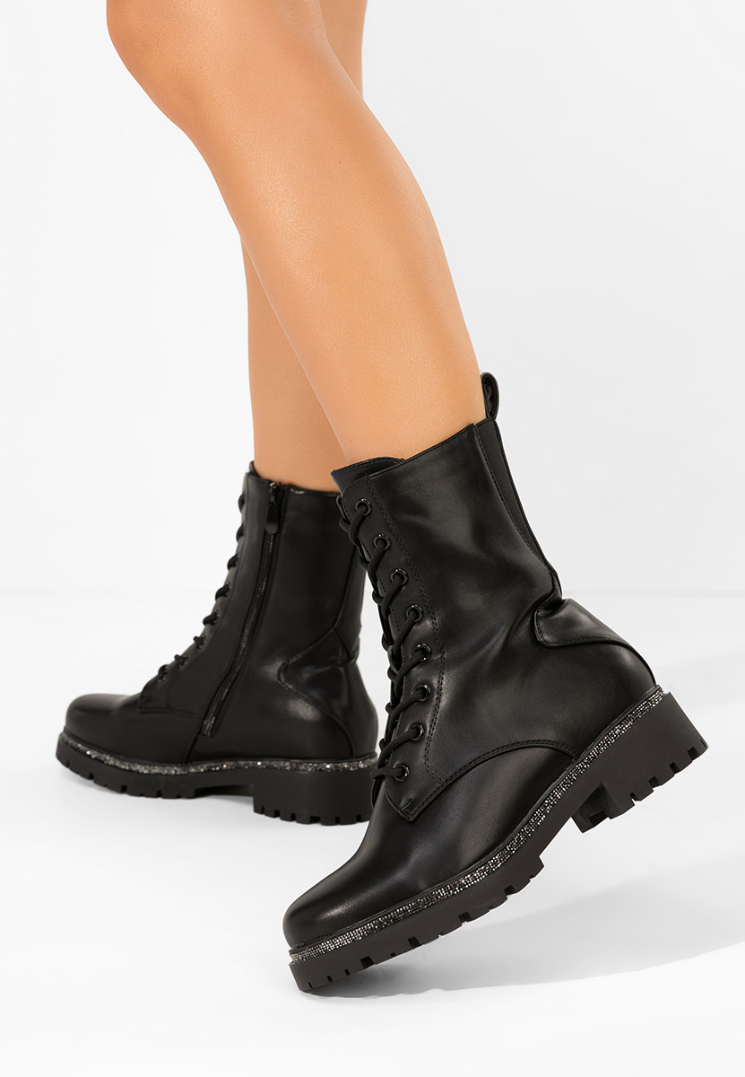 Savencia fekete női bakancs