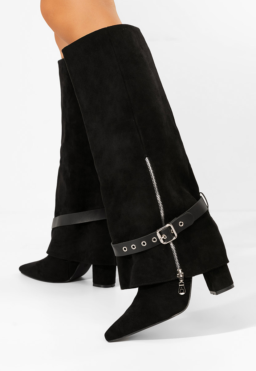 Scotia fekete magassarkú csizma