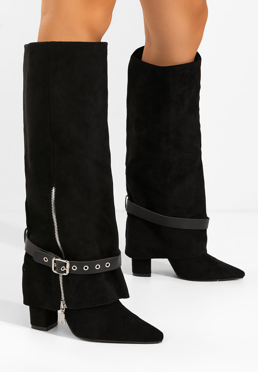 Scotia fekete magassarkú csizma