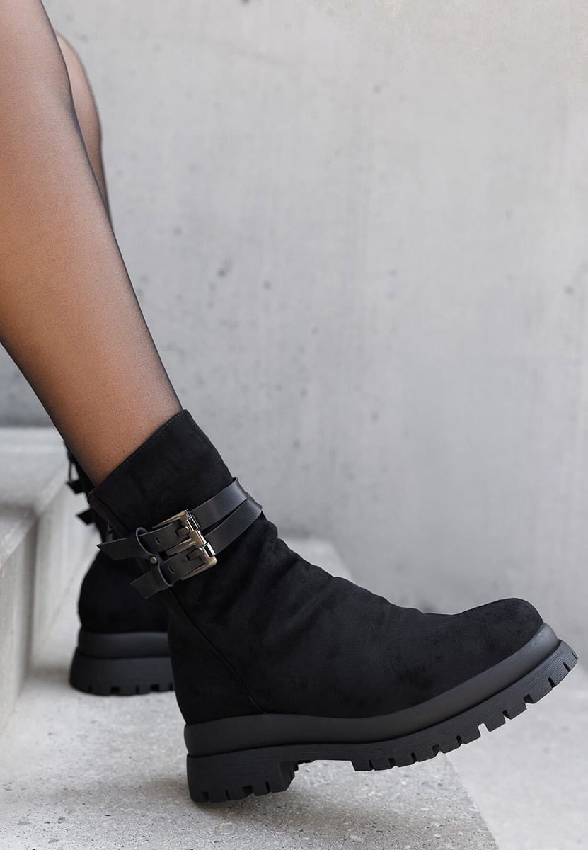 Semika fekete női bokacipő