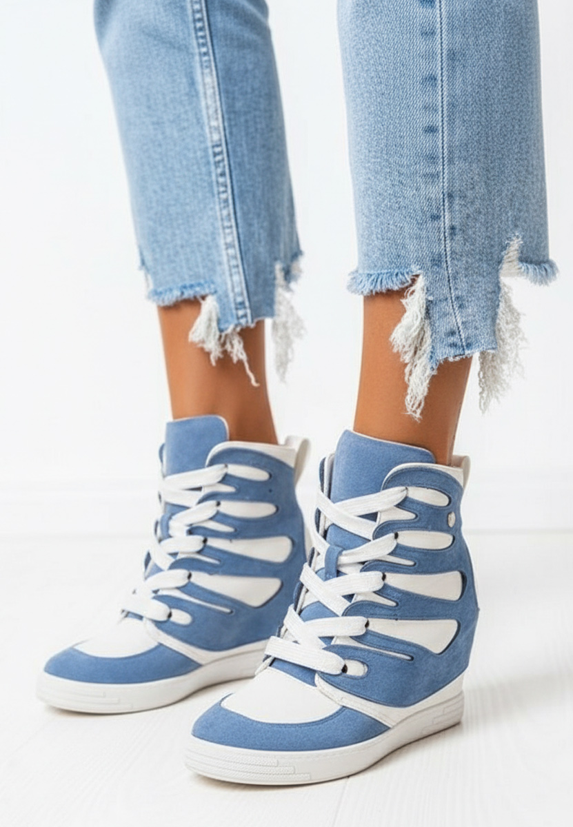 Kaia kék platform sneaker cipő  Kaia kék platform sneaker cipő