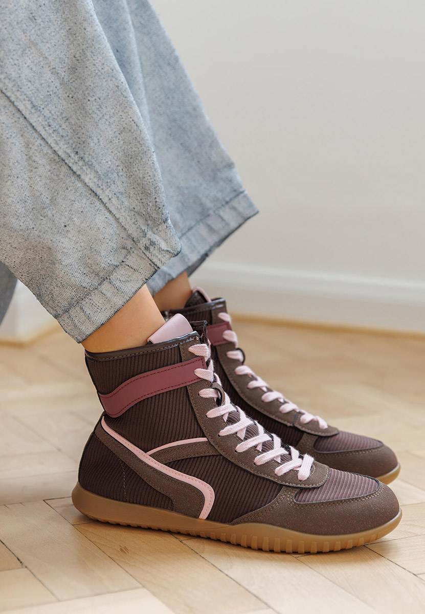 Daine barna magasszárú teniszcipő