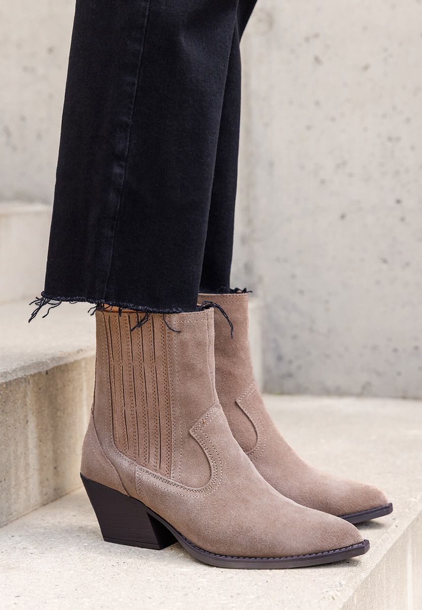 Camela khaki cowboy csizma