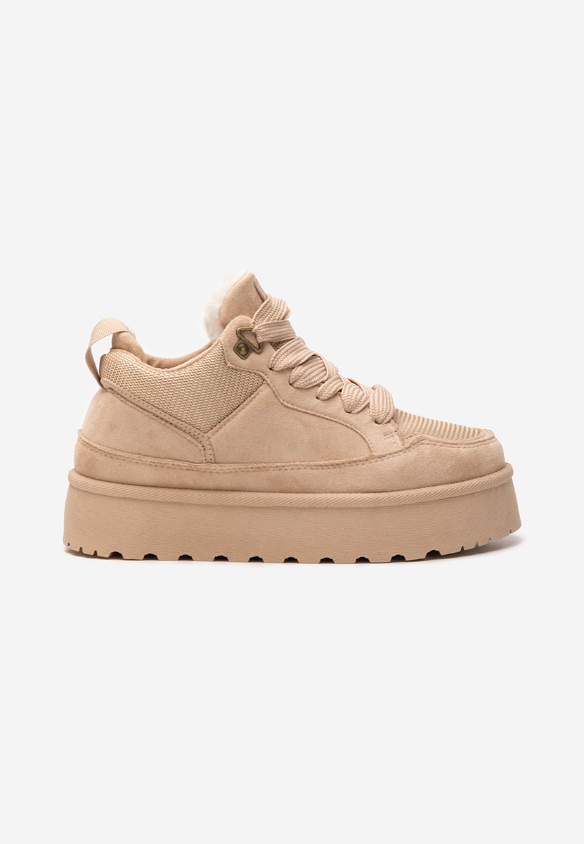 Isariel khaki telitalpú platform sneaker