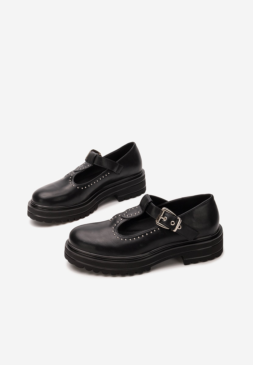 Pietrina fekete fűzős női cipő