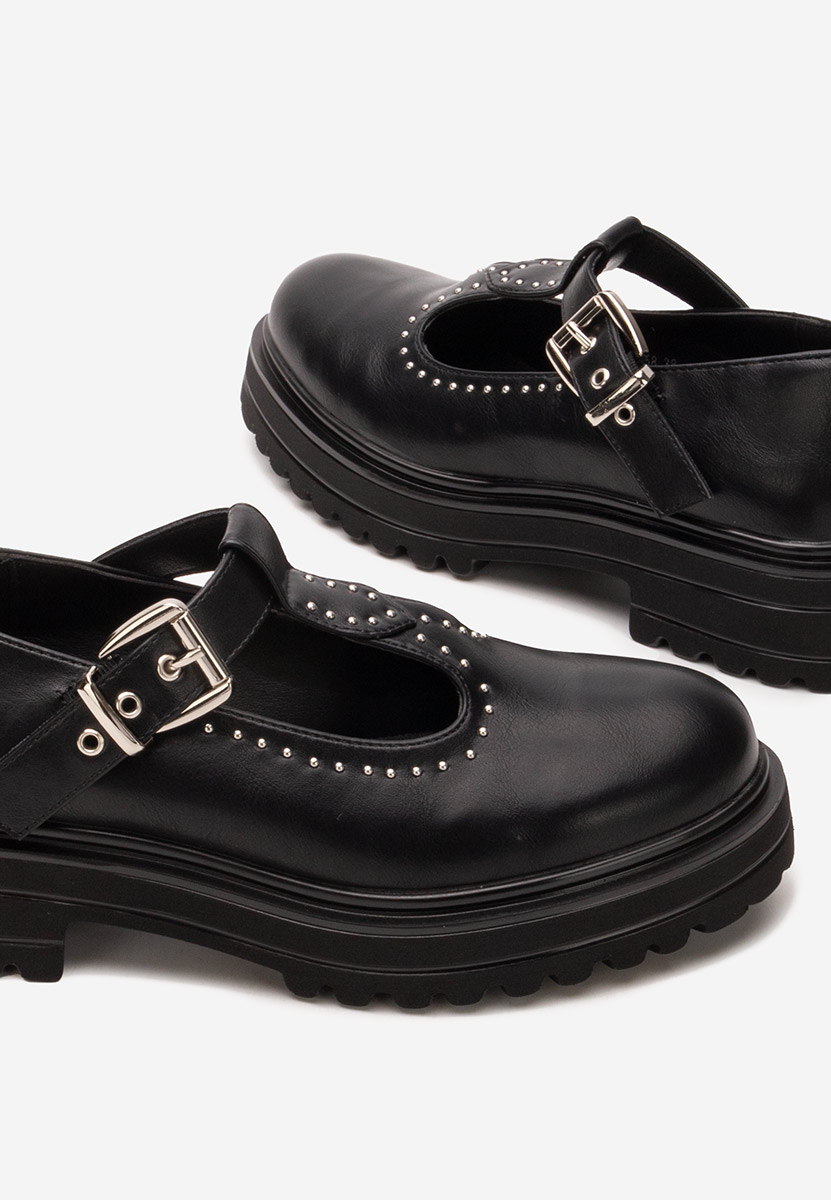 Pietrina fekete fűzős női cipő