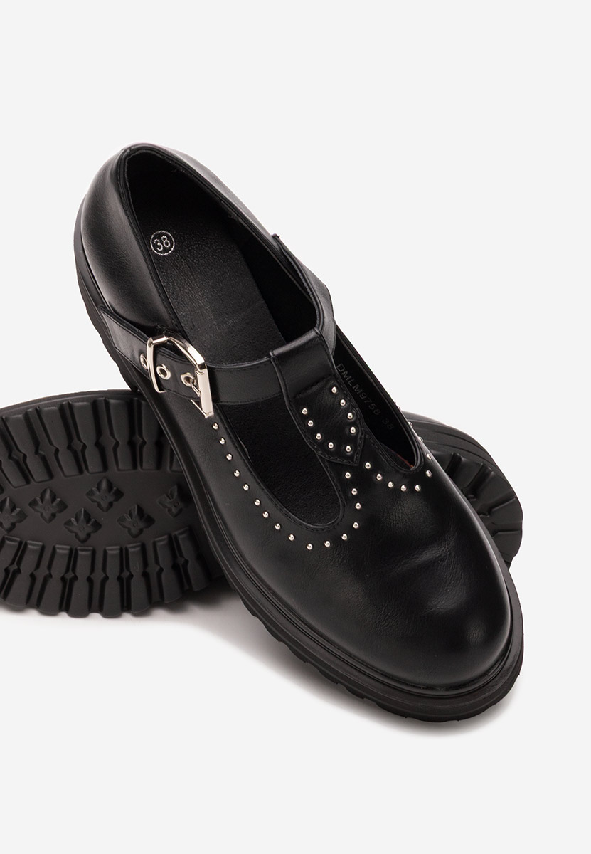 Pietrina fekete fűzős női cipő