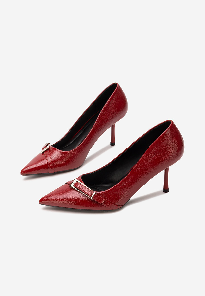 Eonica borvörös tűsarkú cipő 