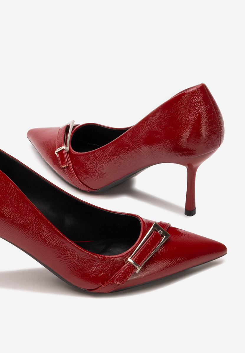 Eonica borvörös tűsarkú cipő 