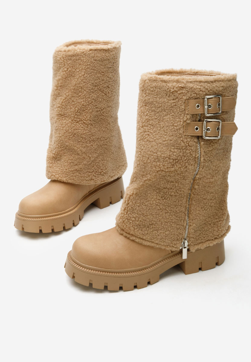 Morina khaki lapos talpú csizma 