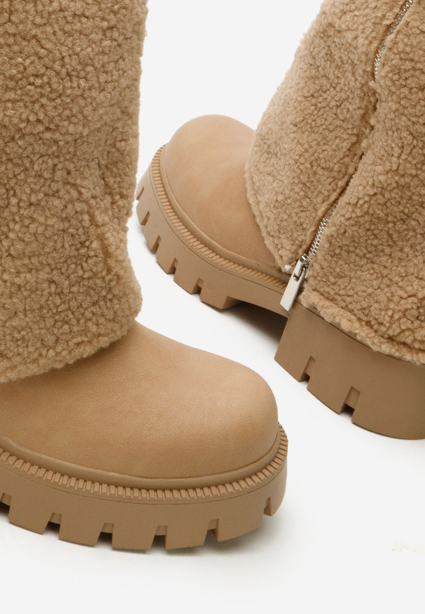 Morina khaki lapos talpú csizma 