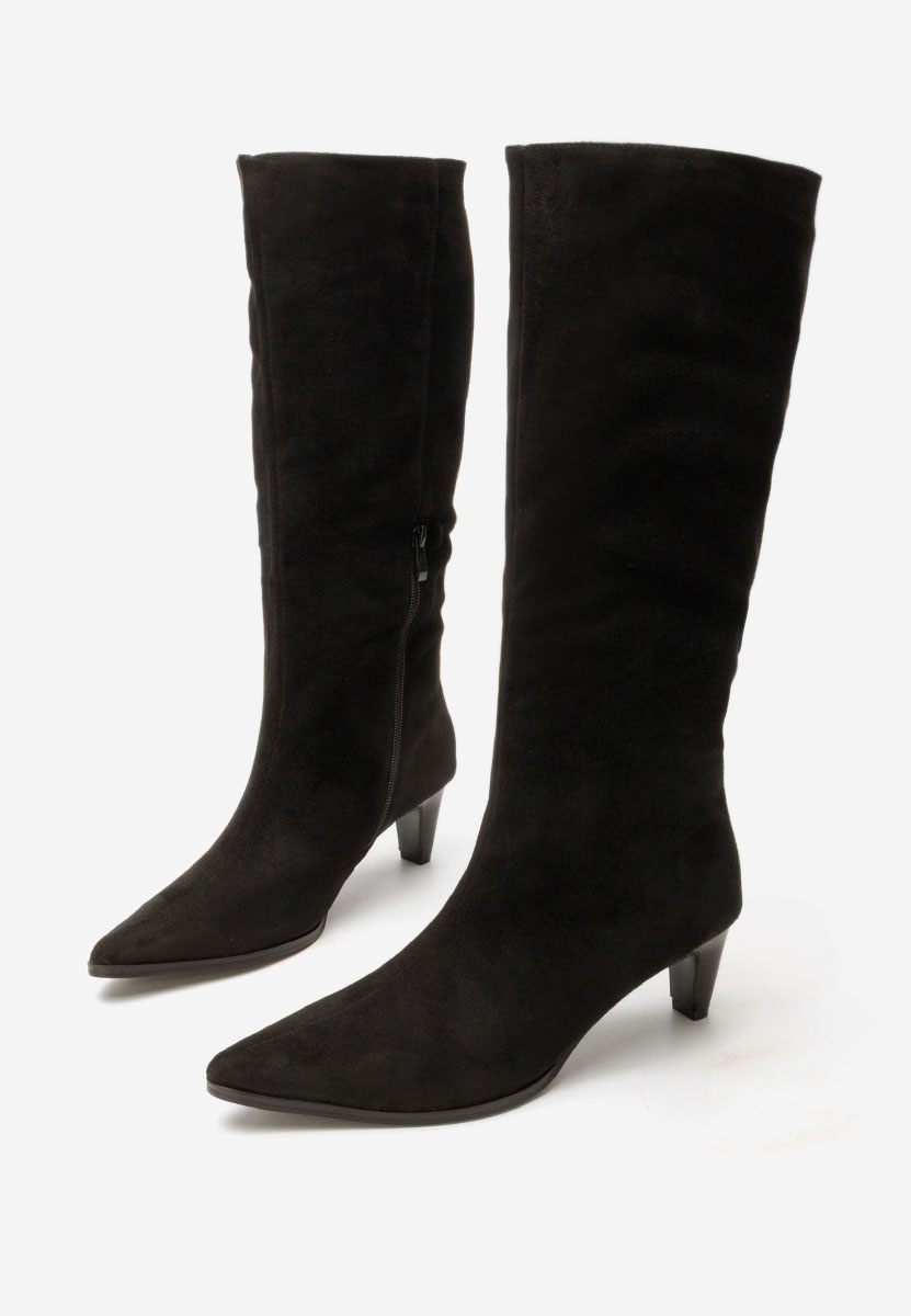 Favora fekete női elegáns csizma