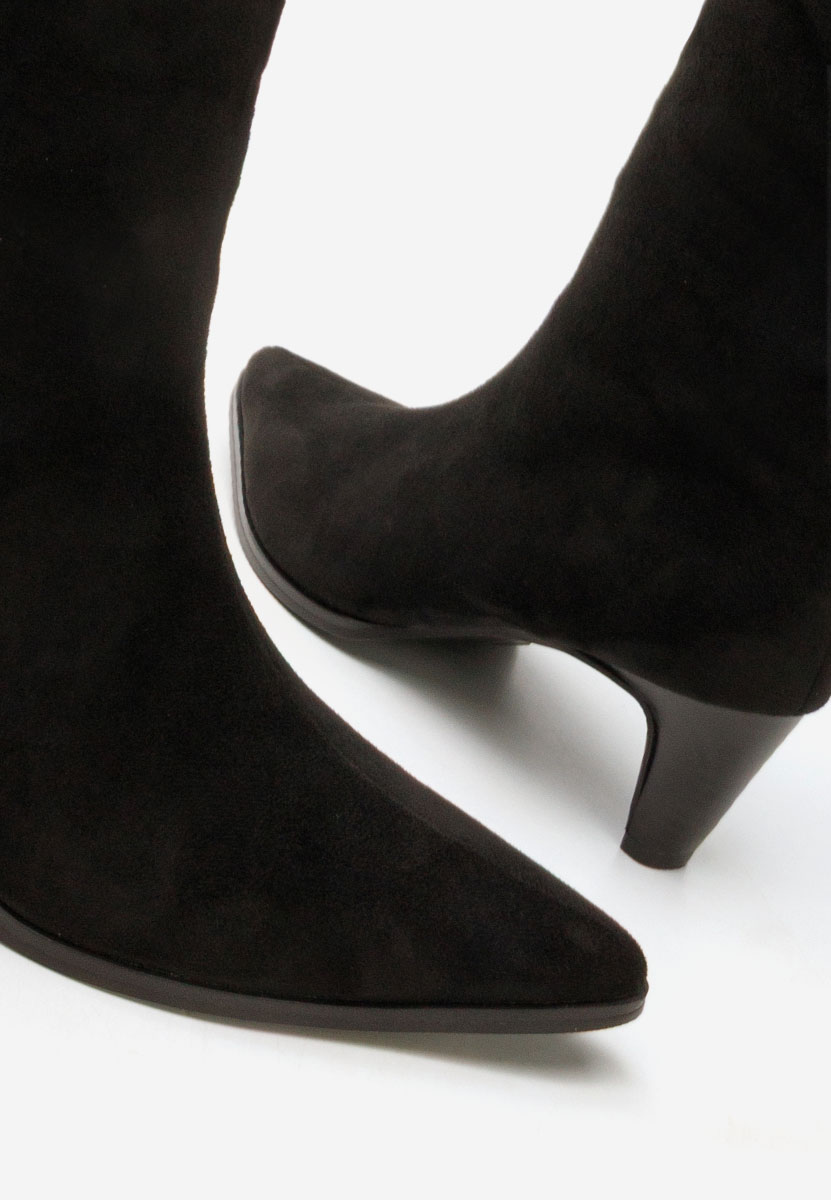 Favora fekete női elegáns csizma