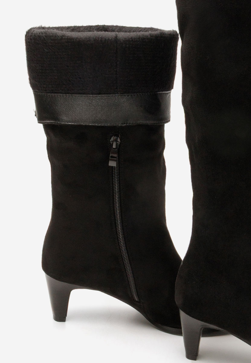 Favora fekete női elegáns csizma