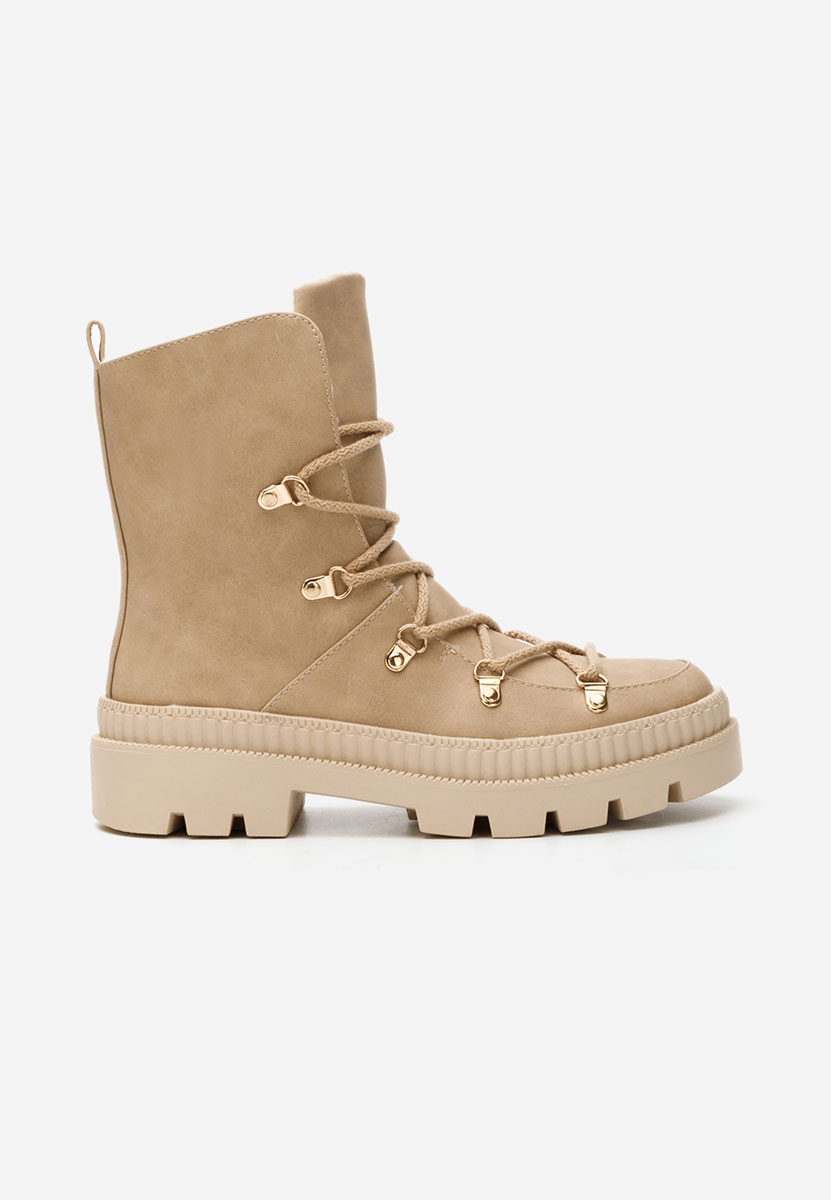 Solira khaki női téli bokacipő