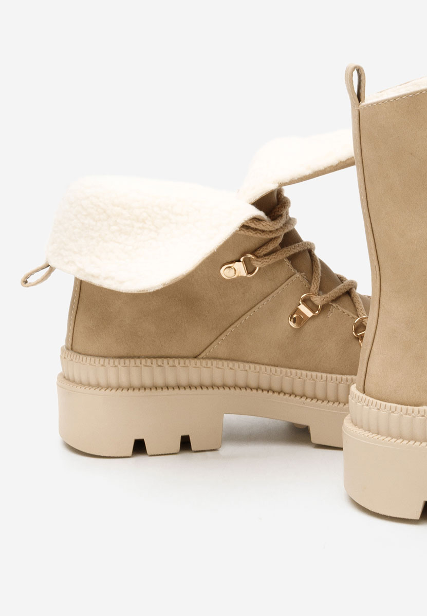 Solira khaki női téli bokacipő