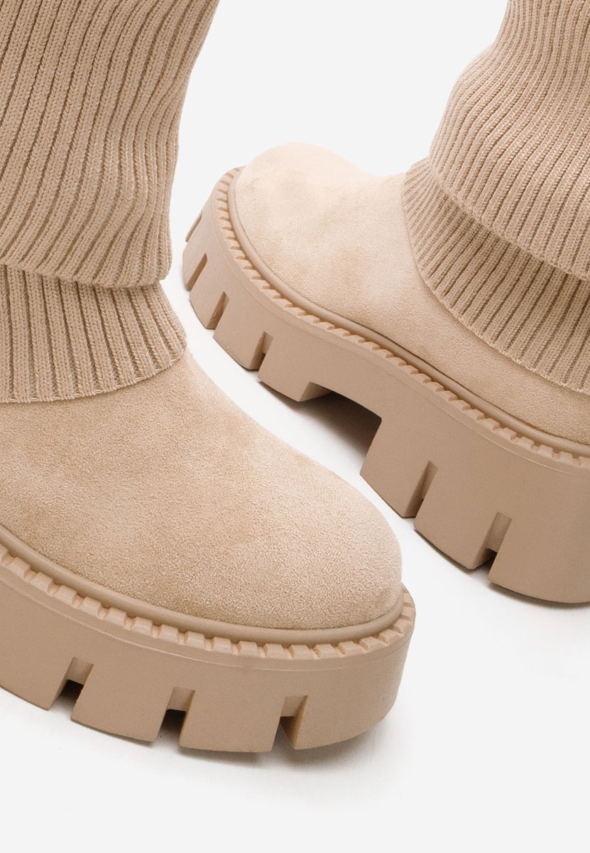 Michelina bézs női csizma