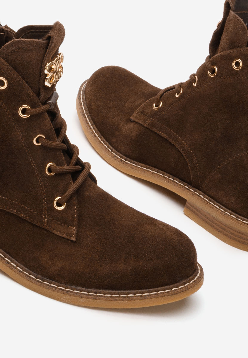 Farelia barna női bőr bokacsizma Farelia barna női bőr bokacsizma