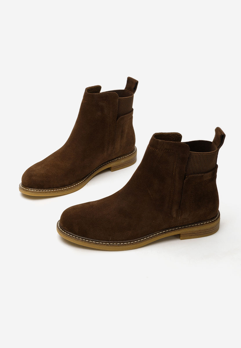 Torrenia v4 barna női bőr bokacsizma