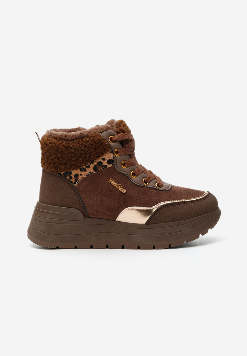 Lisaia barna női téli tornacipők