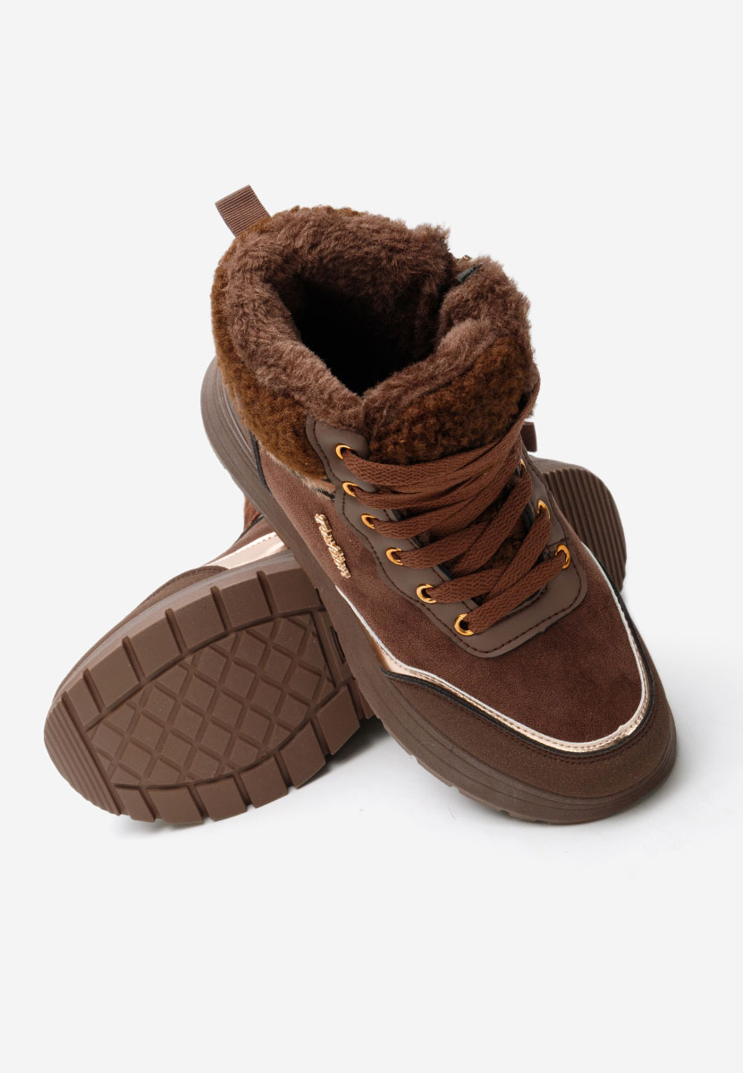 Lisaia barna női téli tornacipők