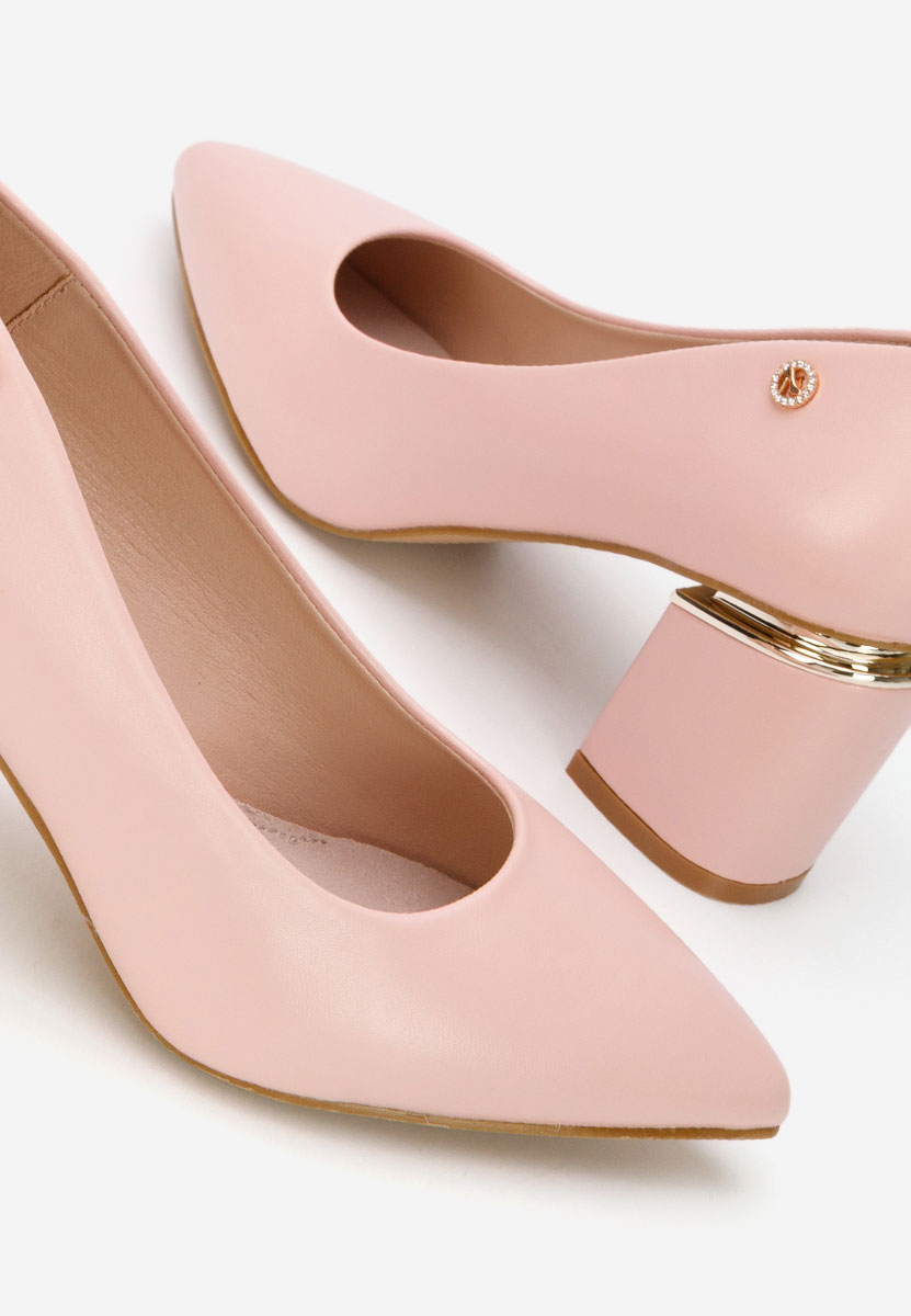 Nelia v4 börszínü vastag sarkú magassarkú 