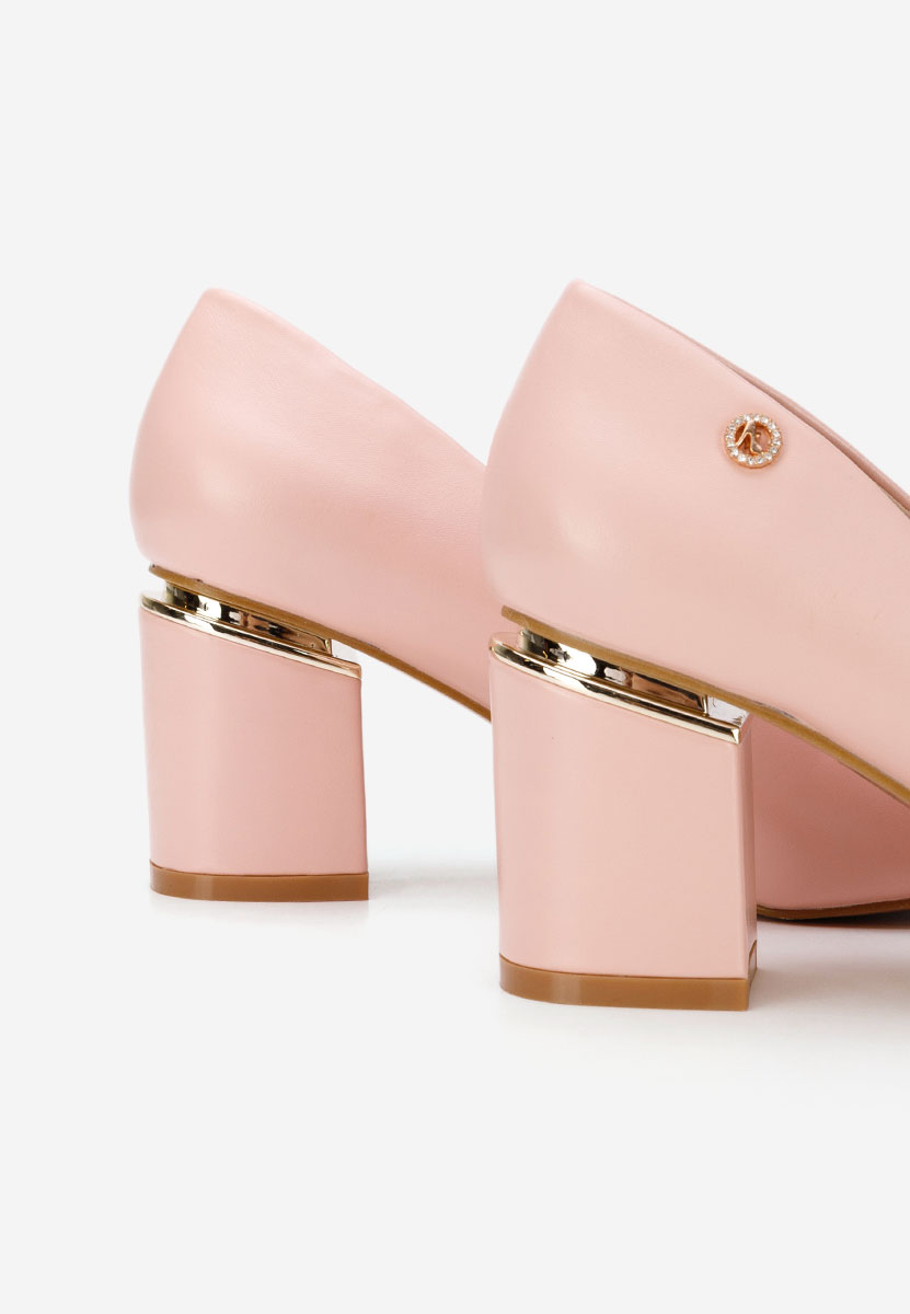 Nelia v4 börszínü vastag sarkú magassarkú 