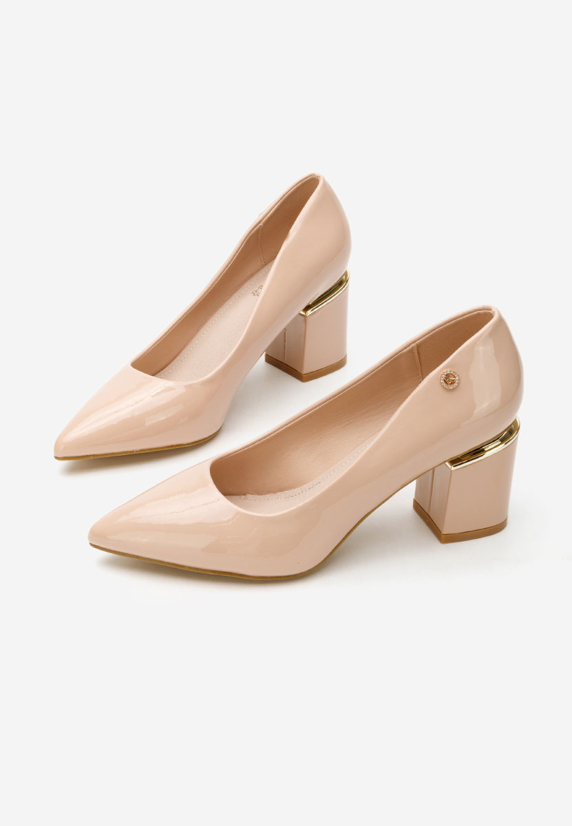 Nelia v4 börszínü vastag sarkú magassarkú 