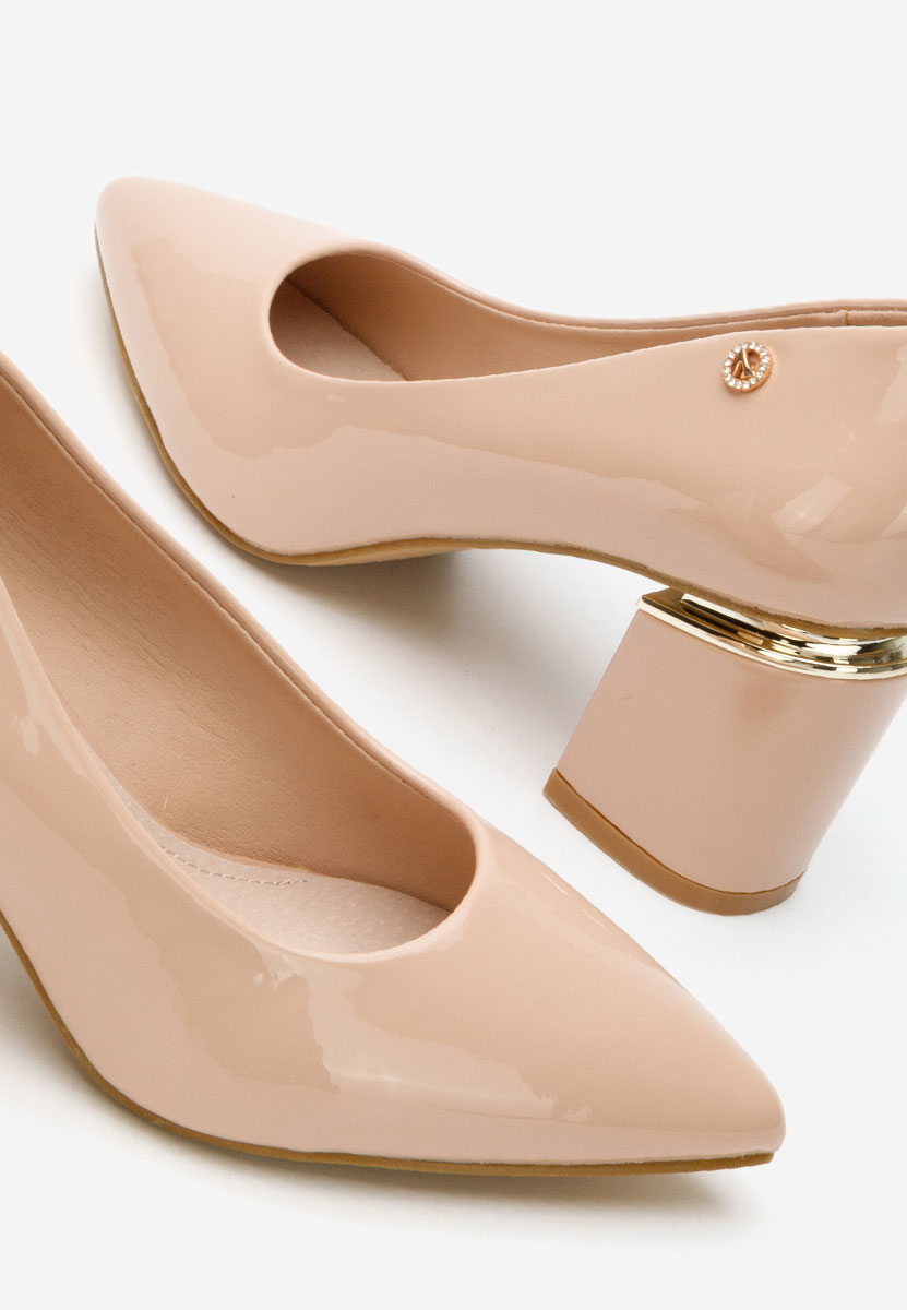 Nelia v4 börszínü vastag sarkú magassarkú 