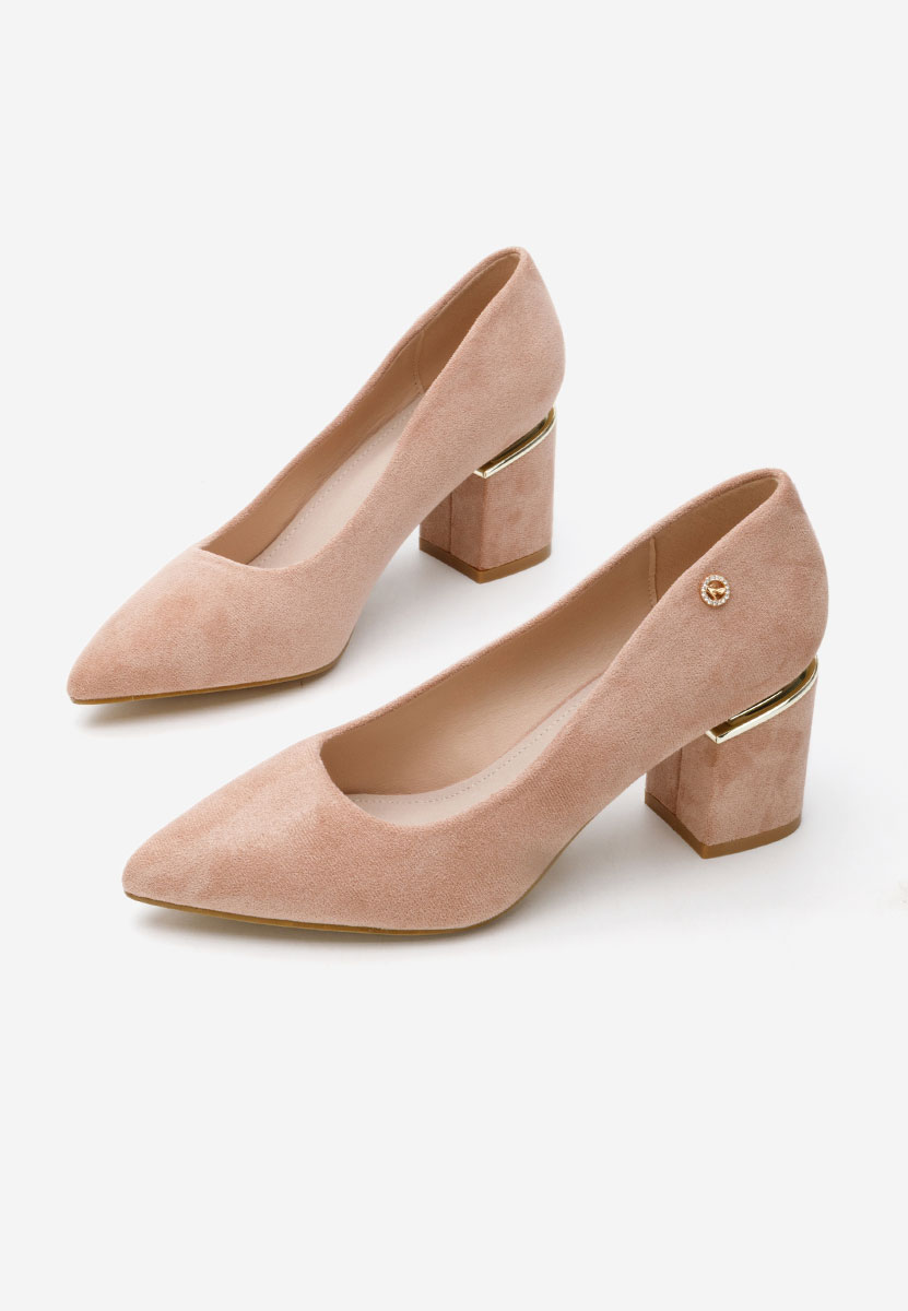 Nelia v5 börszínü vastag sarkú magassarkú 