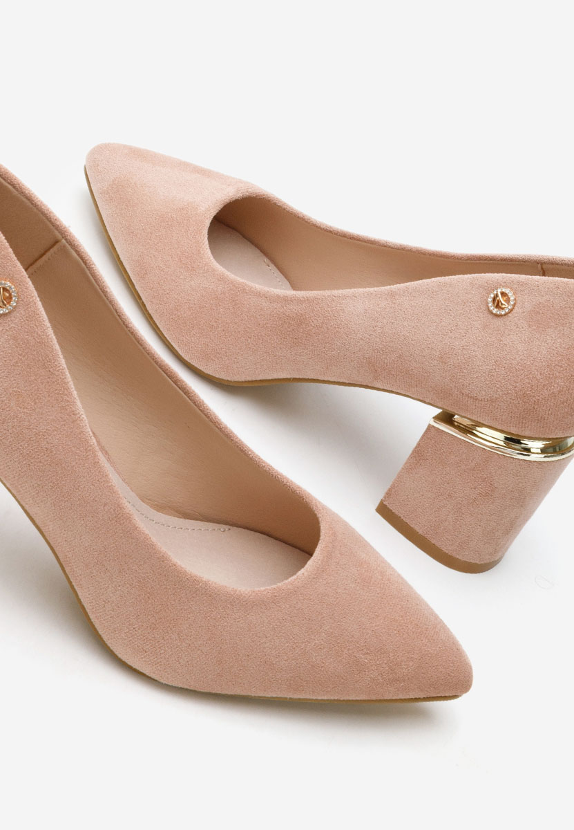 Nelia v5 börszínü vastag sarkú magassarkú 