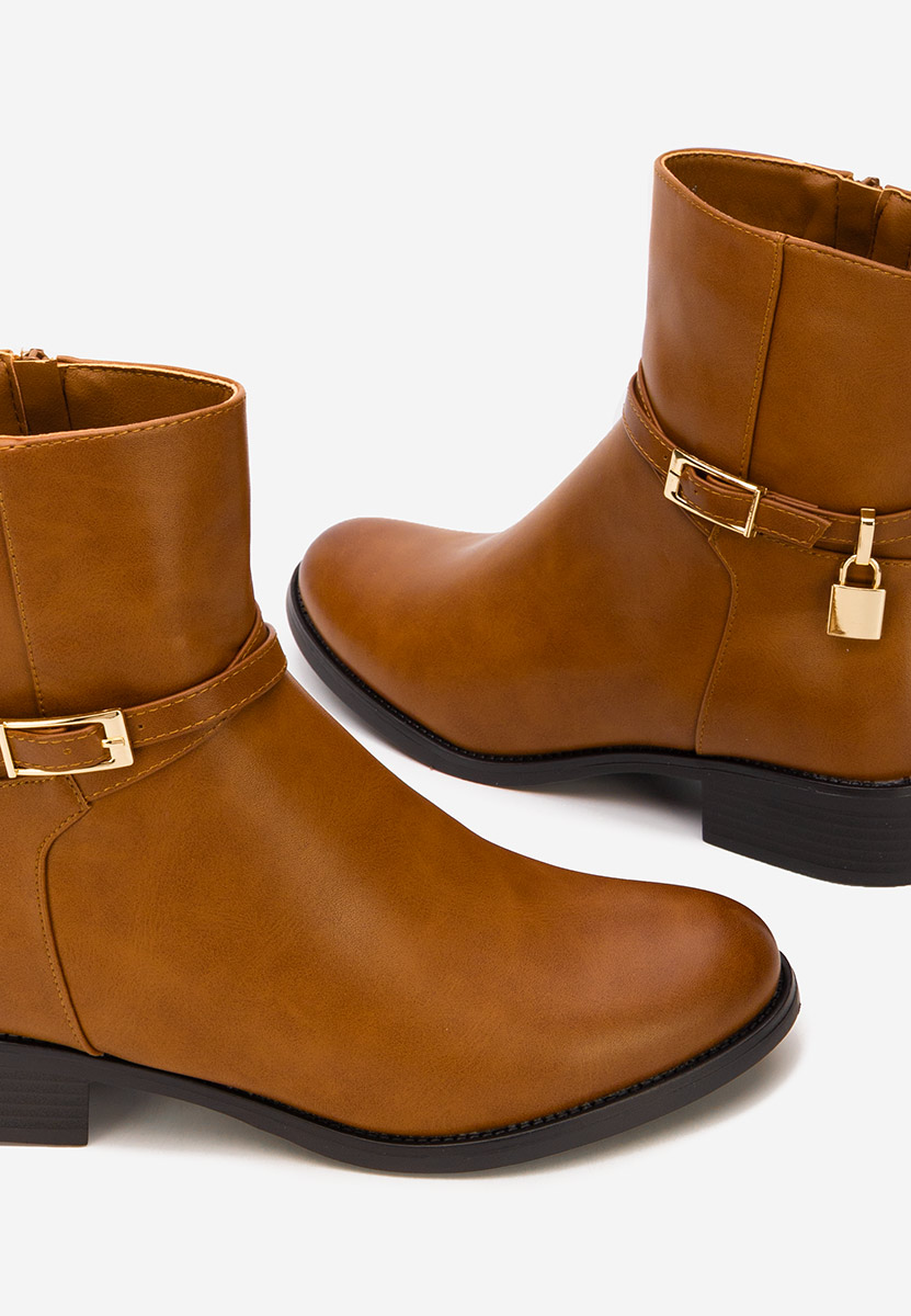 Aurisel camel női bokacsizma