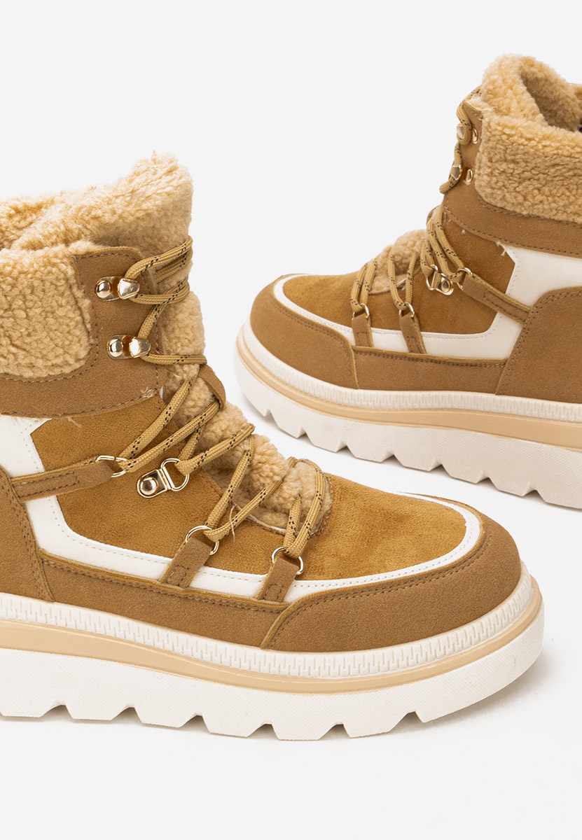 Mavira camel telitalpú platform bokacsizma