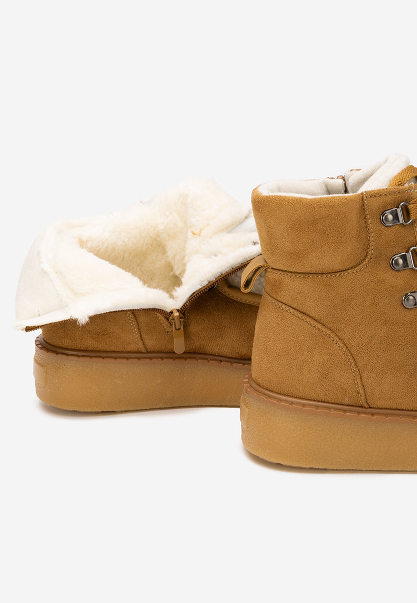 Liraia camel telitalpú platform bokacsizma