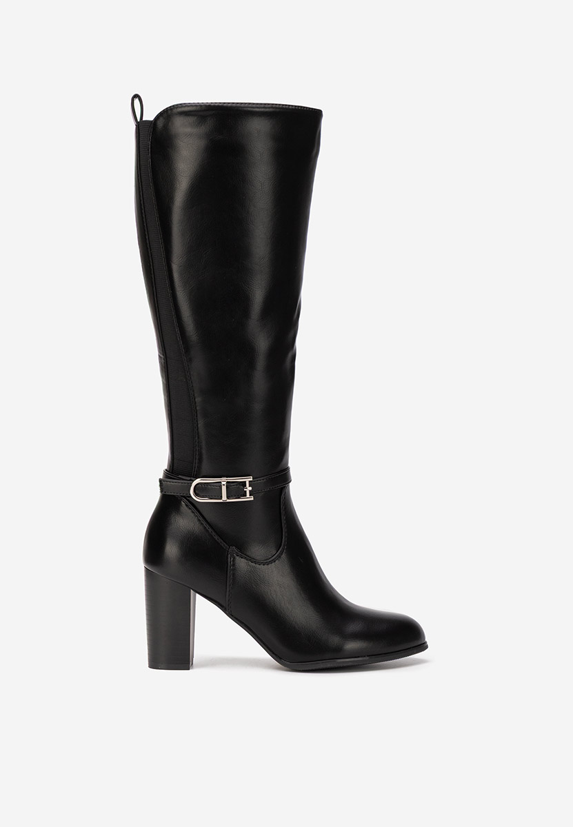 Saviera fekete magassarkú csizma