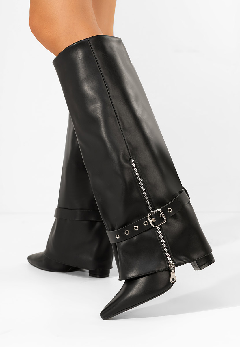 Scotia v2 fekete magassarkú csizma