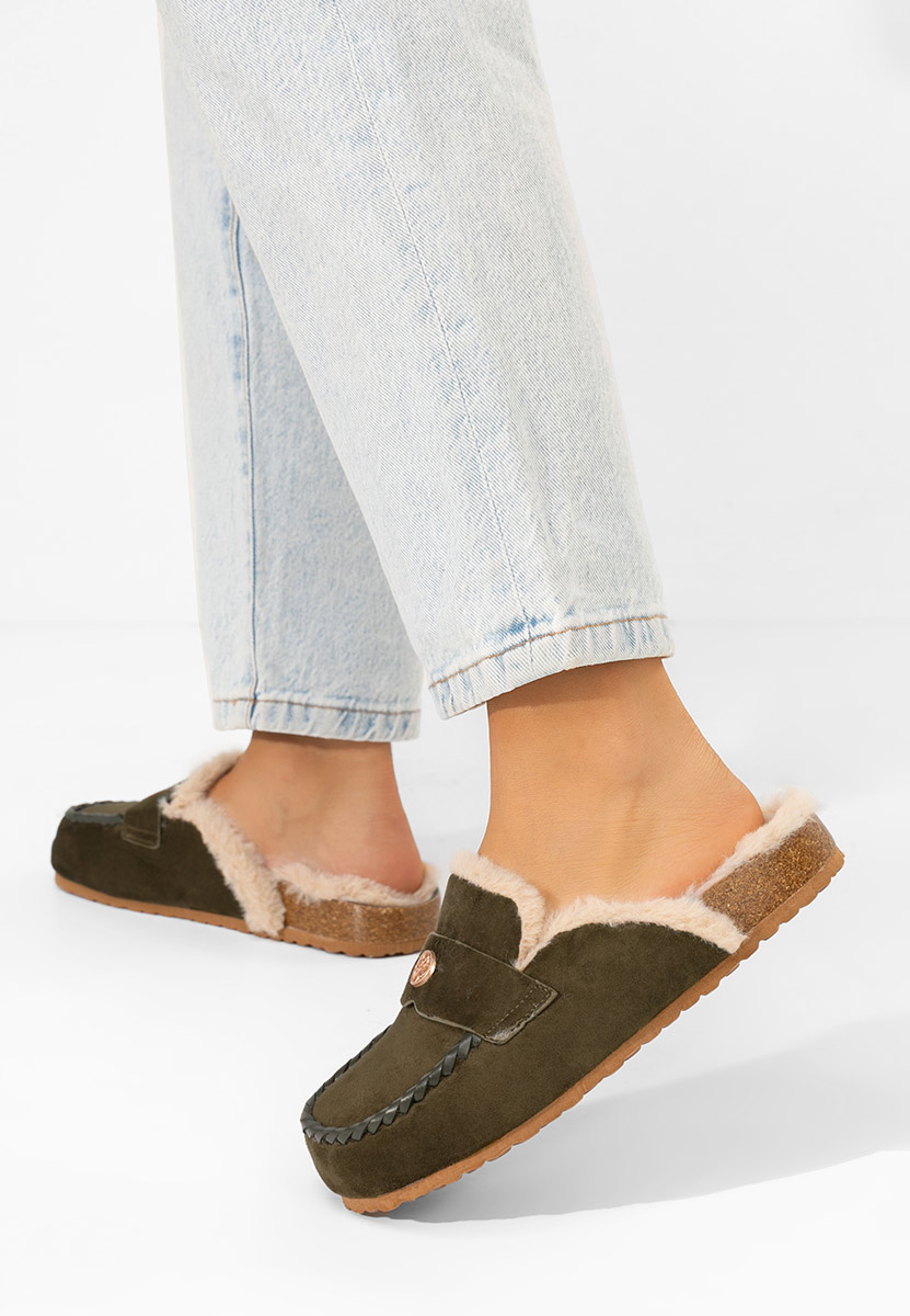 Mirania zöld női papucs