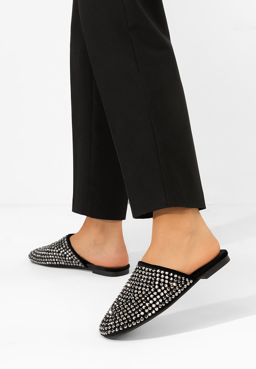 Sirina fekete női papucs