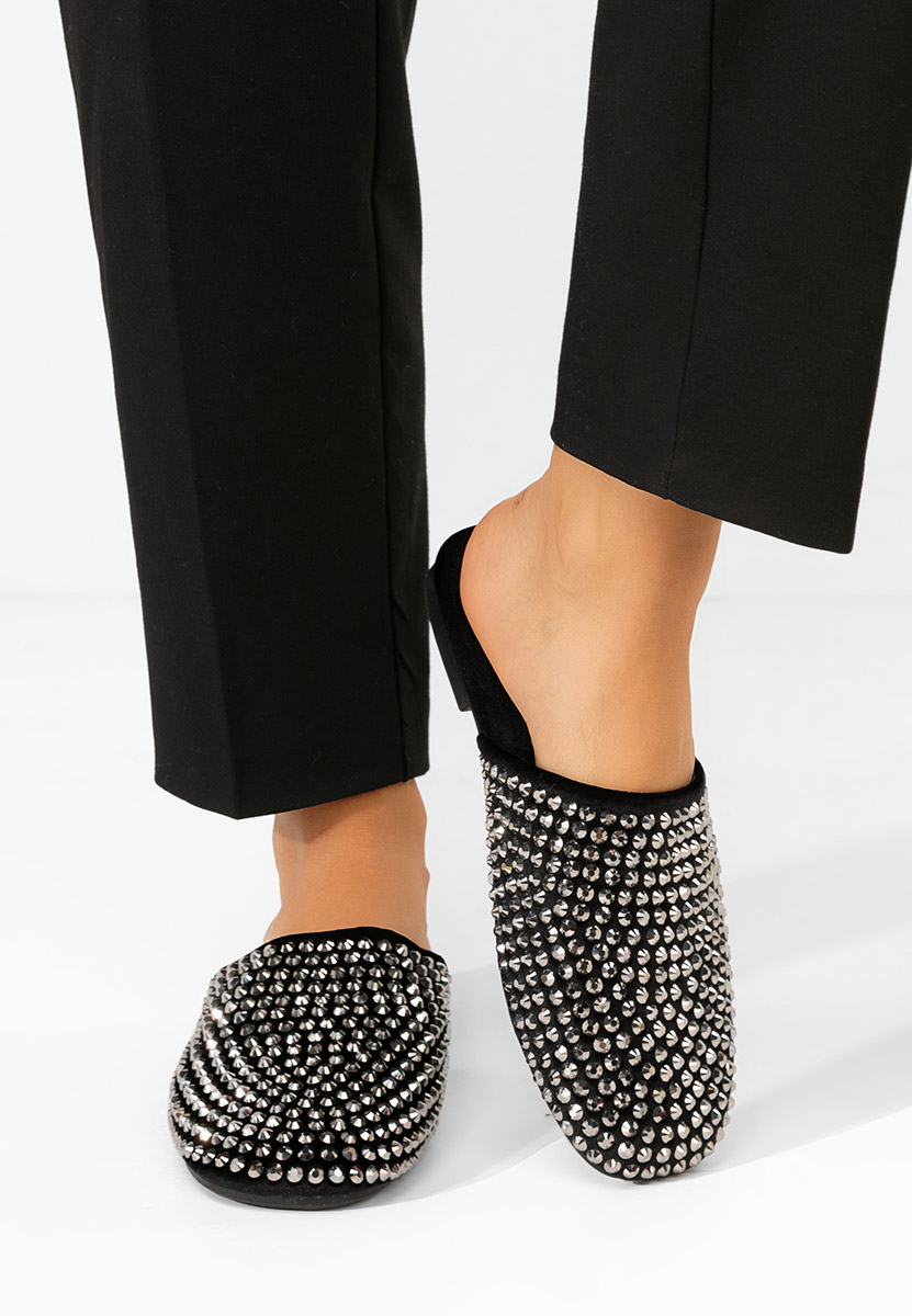 Sirina fekete női papucs