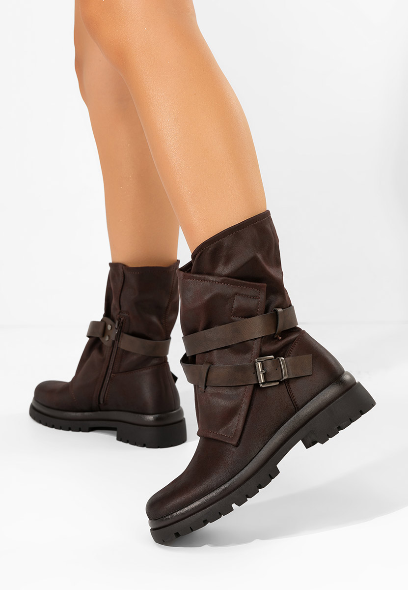 Cariolia barna női bokacsizma