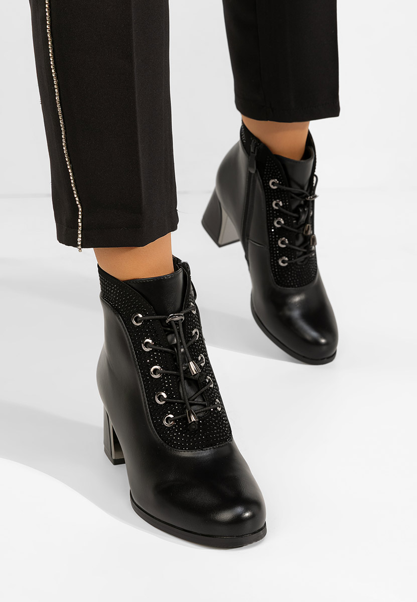 Larae v2 fekete női bokacsizma