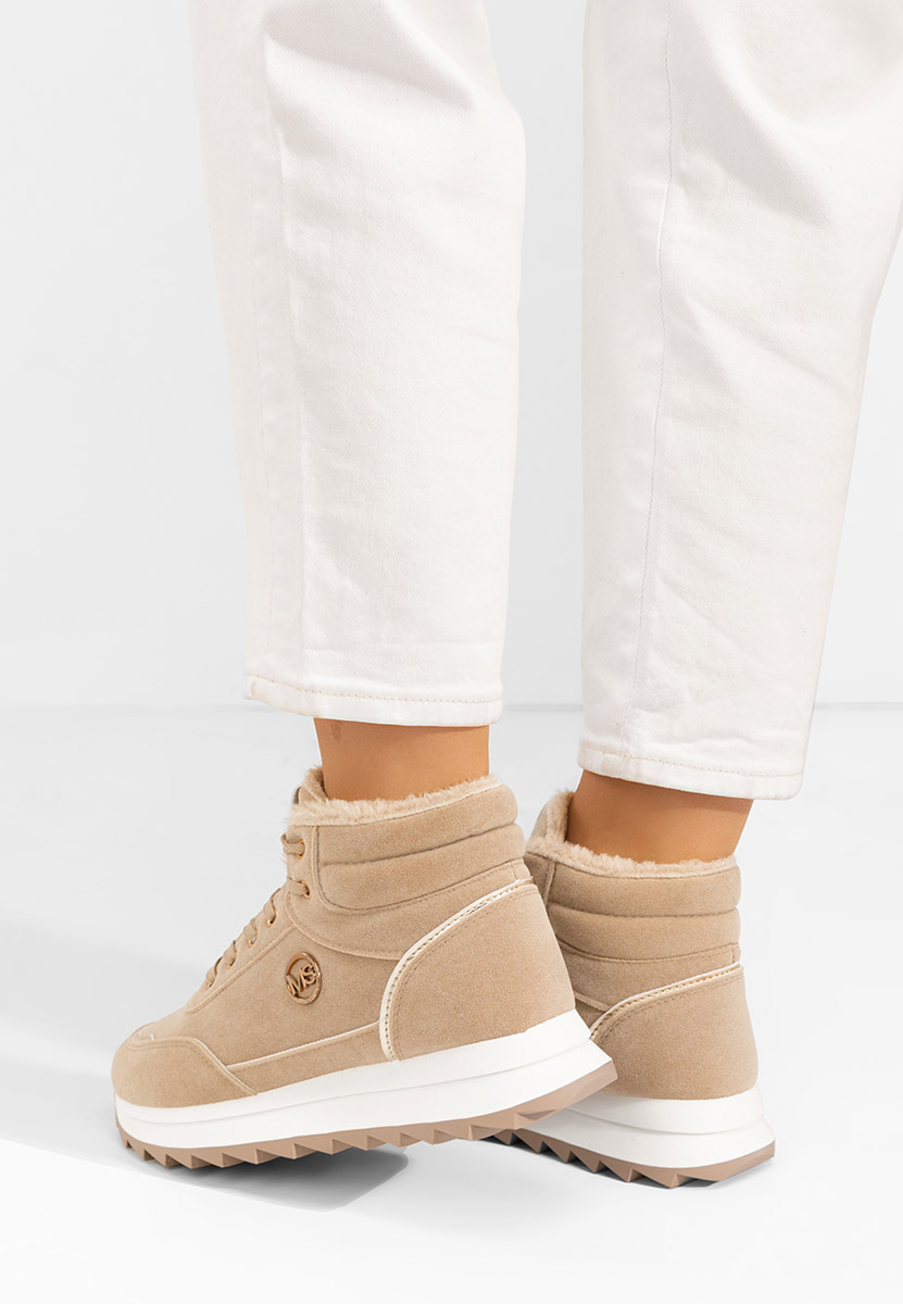 Noira khaki női téli tornacipők