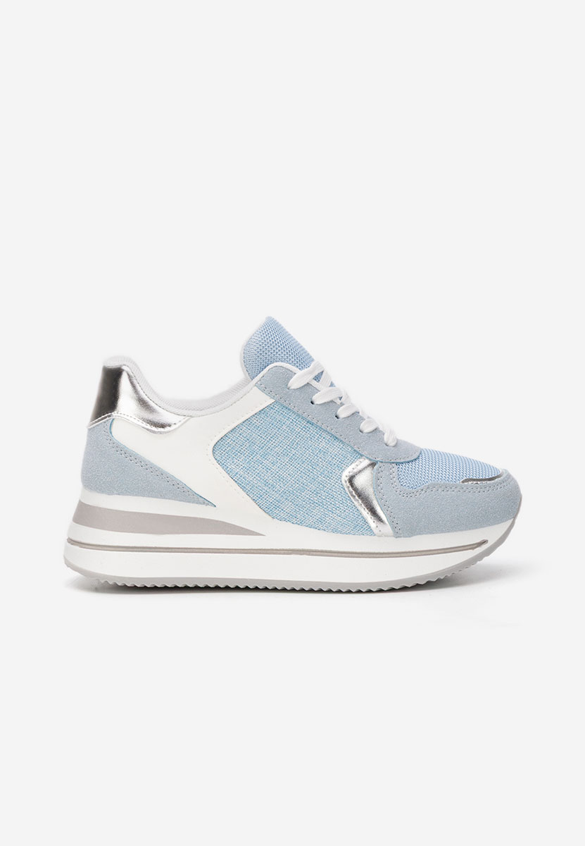 Sidnei kék telitalpú platform sneaker